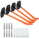 Sinoer 4-Pack tire Holder Set tire Storage Rack, Tire Rack Wall Mount, 10 inch Large Garage Hook, Heavy Duty, for organizing garages, tire Wheels, ladders and More