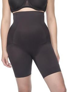 Naomi and Nicole Women's Unbelievable Comfort Plus Hi Waist Thigh Slimmer, Black, 3X