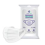 Careview N95 Unisex Nonwoven Fabric 3 Ply Reusable Disposable Surgical Face Mask Pouch with Soft Fabric Earloop Without Valve Certified by BFE and PFE SITRA, DRDO, ISO and CE (White) - Pack of 100