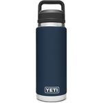 YETI Rambler 26 oz Bottle, Vacuum Insulated, Stainless Steel with Chug Cap, Navy