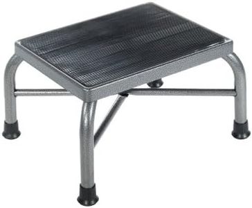Drive Medical Heavy Duty Bariatric Footstool with Non Skid Rubber Platform, Silver Vein (Does Not Have Handrail)