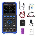 OWON HDS242 Handheld Oscilloscope 2 in 1 Universal Test Instrument, 20000 Counts Digital Multimeter, Professional LCD Display Handheld Digital PC Oscilloscope(40 MHz + 2CH)