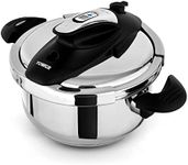 Tower T920003 One-Touch Ultima Pressure Cooker with Detachable 60-Minute Timer, 6L, Stainless Steel