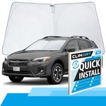 CLIM ART Windshield Sun Shade for Subaru XV Crosstrek 2018-2023 SUV - Custom-Fit Foldable Car Sun Shade - Car Sunshade - Vehicle Sun Protector - Front Auto Windshield Cover, Car Windshield - WS7008