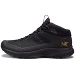 Arc'teryx Aerios Mid GTX Shoe Men's | Fast and Light Gore-Tex Hiking Shoe, Black/Black, 9.5