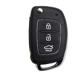 AIDEN® AFTERMARKET Replacement FLIP Key Shell FIT for New I20 / New Verna 3 Button Remote Key