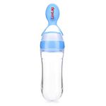 LuvLap Silicone Easy Squeezy Baby Food Feeder, 4M+, 90ml, (Blue)