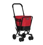 Play-market Shopping cart, Aluminium Polyester, Cherry, 40 litros