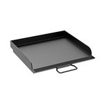 16x14 Inch Pre-Seasoned Cast Iron Reversible Grill/Griddle Professional Flat Top Griddle Replacement for Camp Chef Stoves
