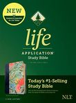 NLT Life Application Study Bible, Third Edition (Red Letter, Leatherlike, Teal Floral): New Living Translation, Teal Floral, Leatherlike