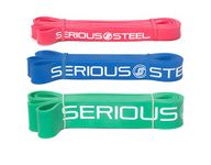 SeriousSteel Pull-Up Crossfit Jump Stretch Package #2, 3, 4 Set (4-55 kg.)