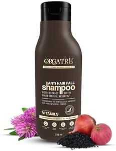 Orgatre Anti Hair Fall Shampoo For Men & Women For Hair Fall Dry & Frizzy Hairs| Sulphate Free Paraben Free Chemical Free Powered With Redensyl - 250 Ml
