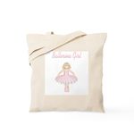 CafePress Ballerina Girl Tote Bag Natural Canvas Tote Bag, Reusable Shopping Bag