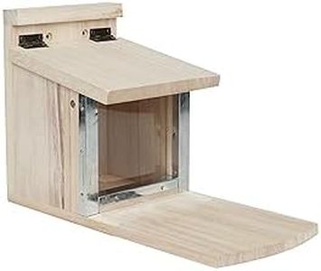 Shinegro Pine Wood Squirrel Feeder Munch Snacker Box Food Feeding House Reinforced Feed Station Holder
