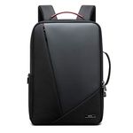 BOPAI Anti Theft Laptop Backpack with USB Charging Port (Black)