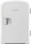 Chefman Portable White Personal Mini Fridge Cools Or Heats & Provides Compact Storage For Skincare, or 6 x 350-ml Cans W/a Lightweight 4-litre Capacity To Take On The Go