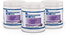 L-arginine Pro, 1 Now L-arginine Supplement - 5,500mg of L-arginine Plus 1,100mg L-Citrulline + Vitamins & Minerals for Cardio Health, Blood Pressure, Cholesterol, Energy (Berry, 3 Jars)