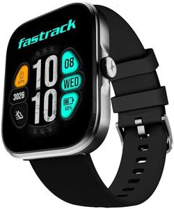 Fastrack Discovery Smart Watch, 4.9 CM AMOLED Display, SingleSync BT Calling, Built-in GPS, 100+ Multisport, Auto Recognition of Multisport, 5 Days Battery Life, 100+ Smartwatch Faces (Black)