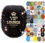 Sanilo Soft Close Toilet Seat, Wide Choice of New Toilet Seats, Stable Hinges, Easy to Mount (VIP Lounge)