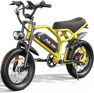 ADISTAR 750W Electric Dirt Bike for Adults & Teens – 16" x3.0 Fat Tire Electric Bike, Motorcycle-Style Ebike, 48V 15Ah Battery, 5 PAS, Electric Bicycle