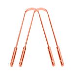 EVEN 2 Piece Tongue Cleaner for Men and Women, Adults Pure Copper Tongue Cleaner for fresh breath improved Taste Sense & Bacteria Removal. (COPPER 2 PIECE M1)