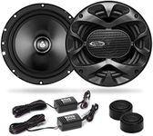 BOSS Audio Systems Elite BCK65 Component Car Speaker System - 2 6.5 Inch Speakers, 2 Tweeters, 2 Crossovers, 350 Watts Max Power