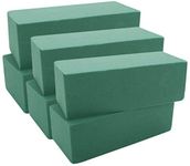 TIED RIBBONS Artificial Flower Foam Brick (Green, Set of 6) ,Artificial Flora