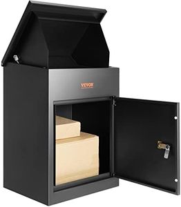 VEVOR Package Delivery Boxes for Outside, Extra Large Mailbox with Coded Lock, Galvanized Steel Wall Mounted Mailboxes 17.3"x13.8"x22.8", Anti-Theft Baffle, IPX3 Waterproof for Porch, Curbside