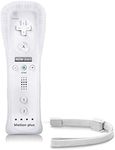 GnG Motion Plus + Remote Controller Compatible with Nintendo Wii & Wii U built in Sensor White