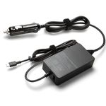 12V/24V 100W Car Laptop Charger USB C for MacBook HP Dell Acer Asus Lenovo Thinkpad, Google, MSI, LG, Samsung, Huawei, Surface pro 9 8, Razer, Chromebook, ROG Ally, Steam Deck and All Type-C Devices