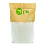 Yupik Organic White Rice Flour, 1 kg, Gluten-Free, Non-GMO, Vegan, Kosher, Finely Milled Rice Powder, Salt-Free, Neutral Flavor, Ideal for Baking & Cooking