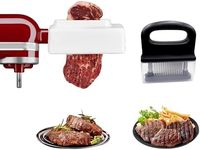 Meat Tenderizer Attachment for Kitchen aid Stand Mixer,Meat Tenderizer Tool with 48 Stainless Steel Ultra Sharp Needle Blades,Kitchen Gadgets Utensils for Tenderizing,BBQ,Marinade