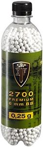 Elite Force Softair Ammunition BBs – 0.25 g 6 mm 2.700 pcs. Bottle