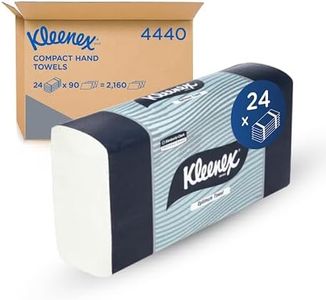 KLEENEX® Compact Hand Towels (4440), White Folded Paper Towels, 24 Packs / Case, 90 Hand Towels / Pack (2,160 Towels)