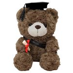 Graduation Teddy Bear 9” / 23 cm Plush Graduation Bear Stuffed Animals with Hat 2023 Graduation Plush Teddy Stuffed Animal Plush Doll Fluffy Toy Soft for Girls Boys Presents High School College