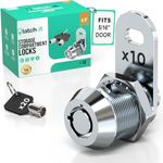 LATCH.IT 10-Pack RV Storage Locks 5/8" | 100% Metal Cam Lock for Cabinets, Toolboxes & RV Storage Doors | 20 Keys Included | RV Compartment Locks | Check Fitment Image Before Purchasing