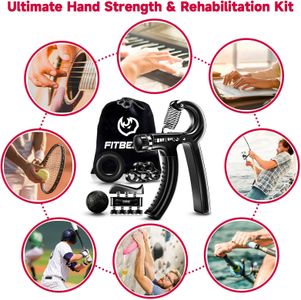 FitBeast Grip Strengthener Kit – Hand Exerciser Set for Training