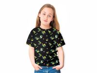 Stories.Label Girl's Cotton Printed T-Shirts, Fashion Tshirt Tops for Kids Girl (Black, 11-12 Years)