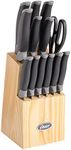 Oster Lindbergh 14 Piece Stainless Steel Cutlery Set, Black