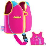 OSHYLE Children's Girls Boys Swimming Vest for Toddlers with Adjustable Safety Straps Age 1-6 (Pink, S)