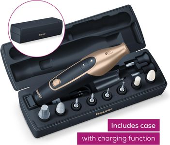 Beurer Manicure Pedicure Set – Black Electric Nail Care Kit