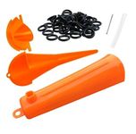 Oil Change Kit Tool, Oil Funnels Set for Harley Davidson Accessories, Motorcycle Primary Case Oil Funnel, 50PCS 11105 Drain Plug O-Ring