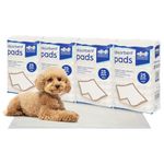 Harbour Housewares 100x Disposable Puppy Pads - 60cm x 60cm - Large Absorbent Puppy Training Pads Leak-Proof Pee Pads for Dogs, Cats, Kittens Potty Training Mats