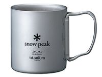 Snow Peak Ti-Double 300 Mug - Titanium Mug - Intended for Daily Use and Camping Sets - 3 x 3.4 in