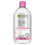 Garnier Micellar Cleansing Water 700ml, Gentle face cleanser & Make up Remover, Suitable For All Skin Types Including Sensitive Skin, Soothing Formula, Dermatologically Tested