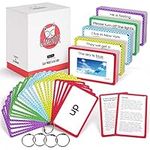 GAMENOTE Sight Words Flash Cards with Pictures & Sentences - 220 Dolch Big Word Reading Flash Card Sight Word Games for Kids Age 3-9 Preschool (Pre K), Kindergarten, 1st, 2nd, 3rd Grade