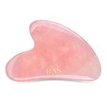 RAS Luxury Oils Rose Quartz Gua Sha; Made With 100% Authentic Rose Quartz Crystal; Lifts & Contours, Improves Skin Elasticity, Reduce Fine Lines & Wrinkles; Pack of 1