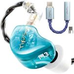 Tipsy M3 IEM + USB‑C Dual‑DAC Adapter Bundle — Plug‑and‑Play Hi‑Fi, 1DD+2BA Clarity + Powerful Bass
