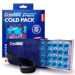 CryoMAX Cold Pack, 8 Hour Reusable Cold Therapy Ice Pack for Elbows, Knees, Neck + More, Medium, 6" x 12" (1 Count)