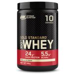 Optimum Nutrition Gold Standard 100% Whey Muscle Building and Recovery Protein Powder with Naturally Occurring Glutamine and BCAA Amino Acids, Vanilla Ice Cream Flavour, 10 Servings, 300g